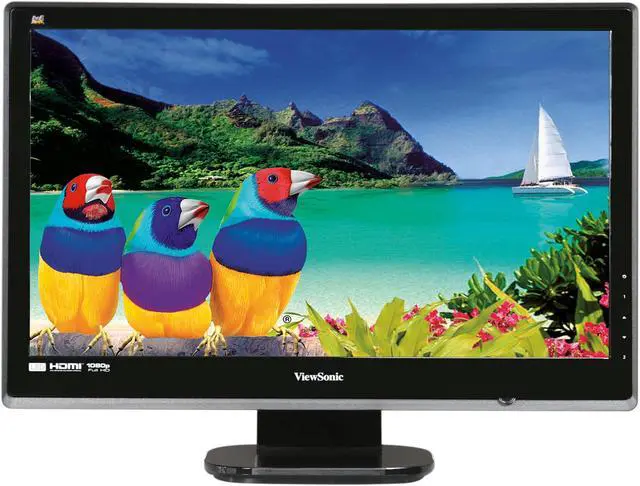Alt view image 2 of 7 - ViewSonic VX2453mh-LED Black 23.6" Full HD HDMI LED BackLight LCD Monitor Slim Design w/Speakers 250 cd/m2 DC 30,000,000:1 (1,000:1)