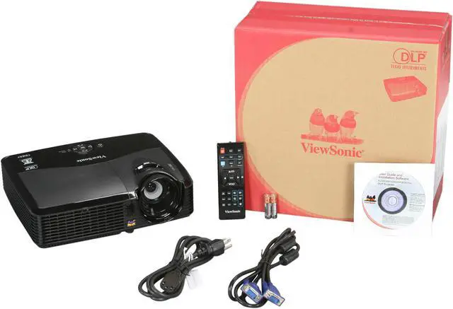 Alt view image 8 of 8 - ViewSonic PJD5523w 1280 x 800 2700 Lumens DLP Portable 3D Ready Projector 2000:1 (typ), 3000:1 (dynamic)