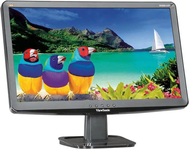 Alt view image 3 of 8 - ViewSonic 20" LCD Monitor 5 ms D-Sub, DVI VA2033-LED