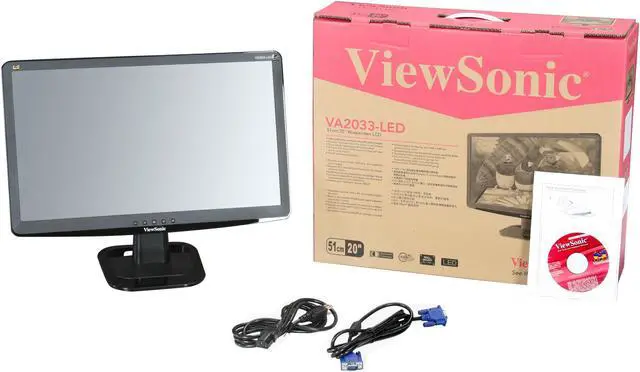 Alt view image 8 of 8 - ViewSonic 20" LCD Monitor 5 ms D-Sub, DVI VA2033-LED