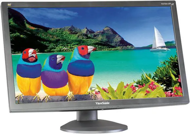 Alt view image 3 of 9 - ViewSonic Graphic Series VG2732m-LED Black 27" 3ms  Pivot, Swivel & Height Adjustable Widescreen LCD Monitor 300 cd/m2 DC 20,000,000:1 (1,200:1) Built-in Speakers