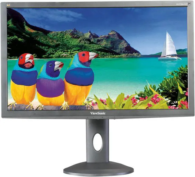 Alt view image 7 of 9 - ViewSonic Graphic Series VG2732m-LED Black 27" 3ms  Pivot, Swivel & Height Adjustable Widescreen LCD Monitor 300 cd/m2 DC 20,000,000:1 (1,200:1) Built-in Speakers