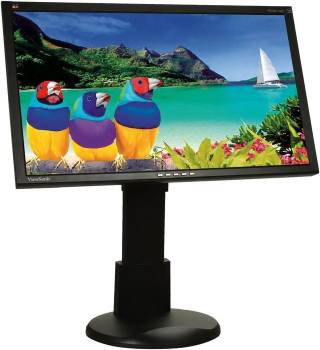 Alt view image 3 of 9 - ViewSonic VP2365-LED Black 23" 6ms Full HD 1080P IPS Widescreen LED Backlit Monitor, 1000:1, 250cd/m2, USB&VGA&DVI-D, Height, Swivel, Tilt, Pivot adjustable, VESA mountable