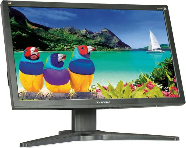 Alt view image 3 of 10 - ViewSonic VP2765-LED Black 27" 5ms Pivot, Swivel & Height Adjustable Widescreen LCD Monitor 300 cd/m2 DC 20,000,000:1 (3,000:1)