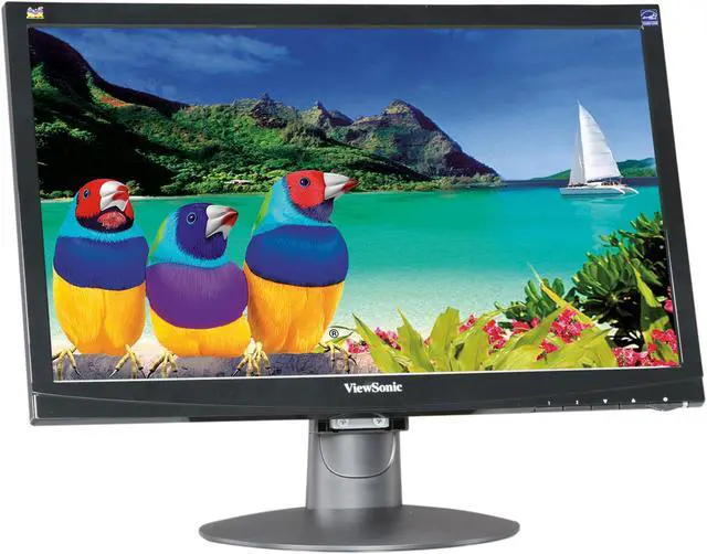 Alt view image 3 of 8 - ViewSonic VA1906a-LED Black 19" 5ms  LED Backlight Widescreen LCD Monitor 250 cd/m2 DC 10,000,000:1 (1000:1)