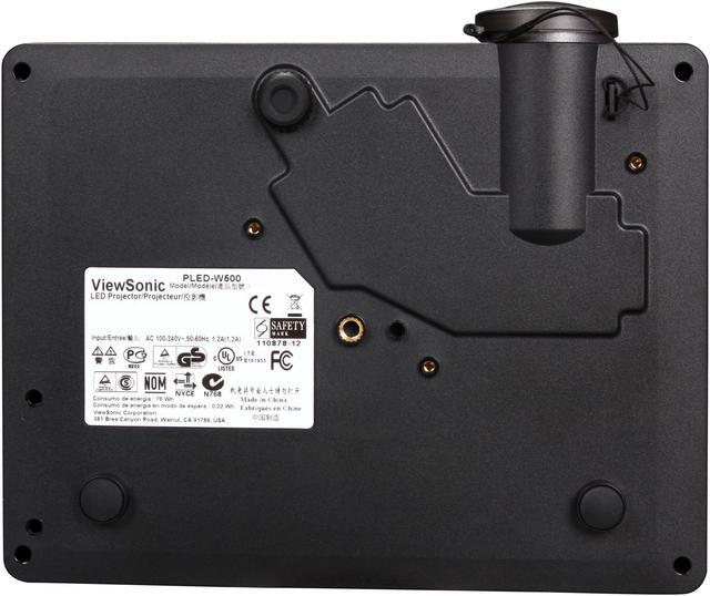Alt view image 7 of 9 - ViewSonic PLED-W500 1280x800 WXGA 500 ANSI Lumens, 120Hz Refresh Rate, 1GB Internal Memory, HDMI & VGA Input, 3 Year Warranty, Ultra-Portable 3D Ready LED Projector
