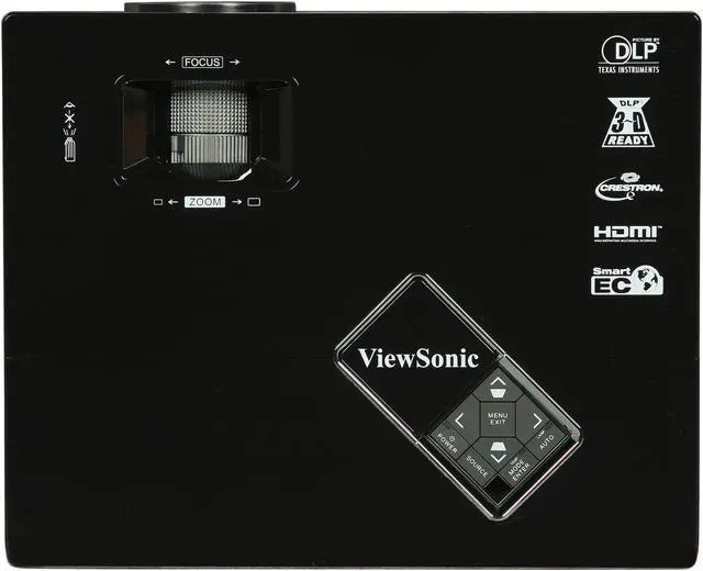 Alt view image 6 of 8 - ViewSonic PJD6253 XGA 1024 x 768 3500 ANSI Lumens DLP 3D-ready Projector 4000:1 RJ-45