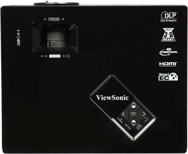 Alt view image 6 of 8 - ViewSonic PJD6223 1024 x 768 2700 ANSI Lumens DLP Networkable XGA Projector 4000:1 RJ45