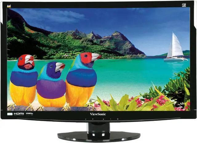 Alt view image 2 of 7 - ViewSonic V3D231 Black 23" 2ms HDMI Widescreen LED 3D Monitor 250 cd/m2 20M:1 DCR w/3D glasses and Speakers