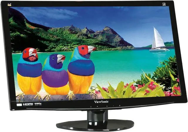 Alt view image 3 of 7 - ViewSonic V3D231 Black 23" 2ms HDMI Widescreen LED 3D Monitor 250 cd/m2 20M:1 DCR w/3D glasses and Speakers