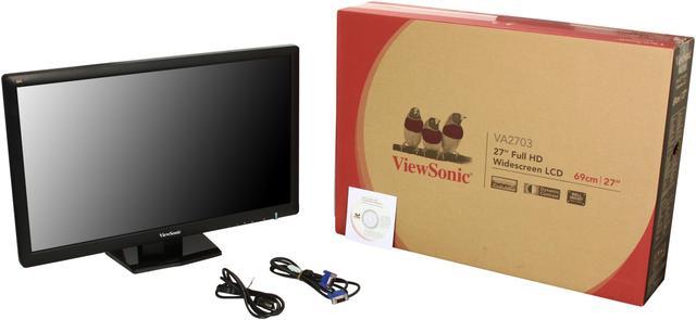 Alt view image 8 of 8 - ViewSonic 27" LCD Monitor 3 ms D-Sub, DVI VA2703