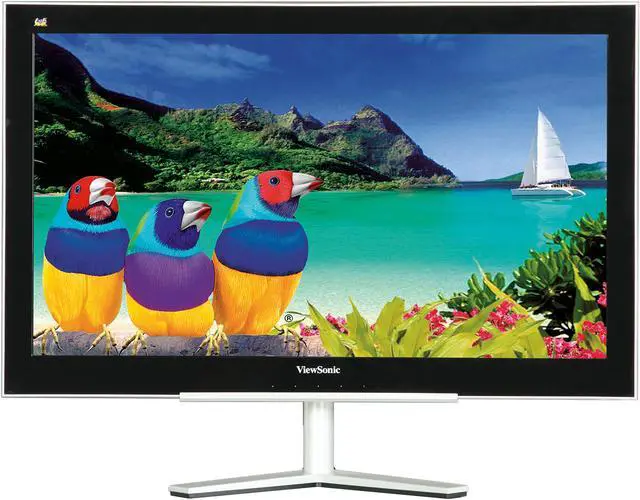 Alt view image 2 of 7 - ViewSonic VX2460h-LED Black 24" 2ms HDMI Ultra-thin Widescreen LED Monitor 250 cd/m2 DC 40,000,000:1