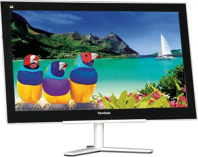 Alt view image 3 of 7 - ViewSonic VX2460h-LED Black 24" 2ms HDMI Ultra-thin Widescreen LED Monitor 250 cd/m2 DC 40,000,000:1