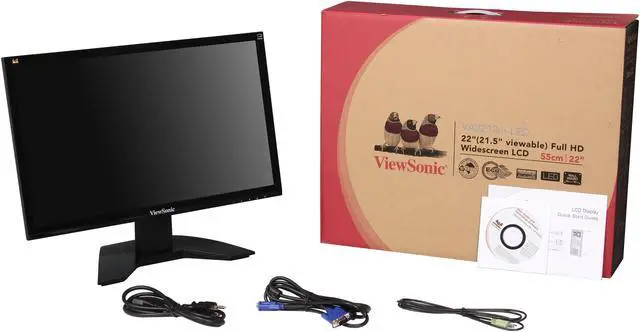 Alt view image 8 of 8 - ViewSonic 22" LED Monitor 5 ms D-Sub, DVI VA2212M-LED