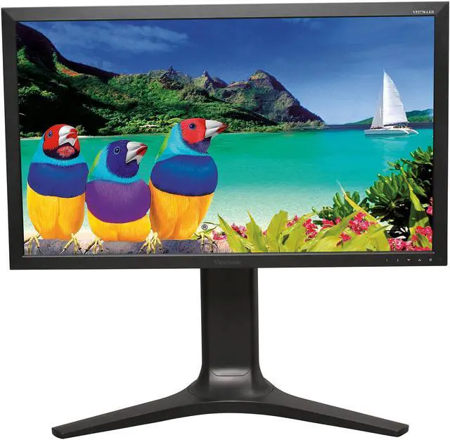 Alt view image 2 of 10 - ViewSonic VP2770-LED Black 27" 2K SuperClear IPS Monitor, 1000:1, 300cd/m2, USB&HDMI&VGA&DVI-D Display Port, VESA mountable