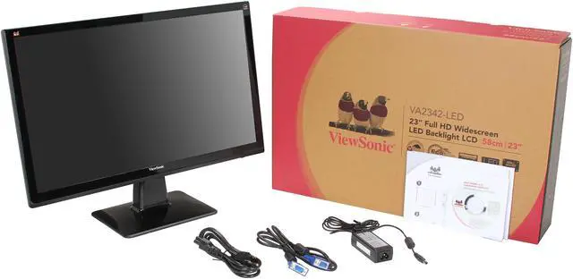 Alt view image 8 of 8 - ViewSonic 23" LED Monitor 5 ms D-Sub, DVI VA2342-LED