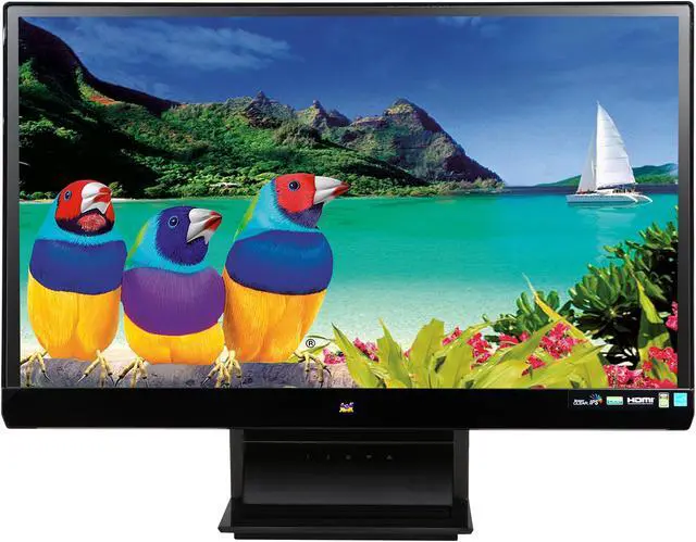 Alt view image 2 of 8 - ViewSonic VX2370Smh-LED Black 23" Full HD 1080P IPS Monitor, 1000:1, 250cd/m2, HDMI&VGA&DVI-D, Build-in Speaker