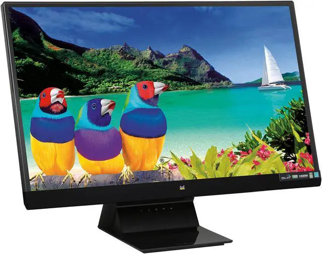 Alt view image 3 of 8 - ViewSonic VX2770SMH-LED Black 27" Black IPS Panel Widescreen LED Backlight LCD Monitor 250cd/m2, 30,000,000:1, Built-In Speakers, Ultra-Slim Bezel
