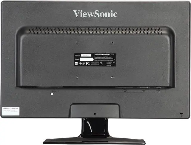 Alt view image 5 of 8 - ViewSonic 24" LED Monitor 5 ms D-Sub, DVI VA2406m-LED