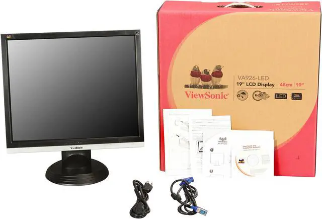 Alt view image 8 of 8 - ViewSonic 19" LED Monitor 5 ms D-Sub, DVI VA926-LED