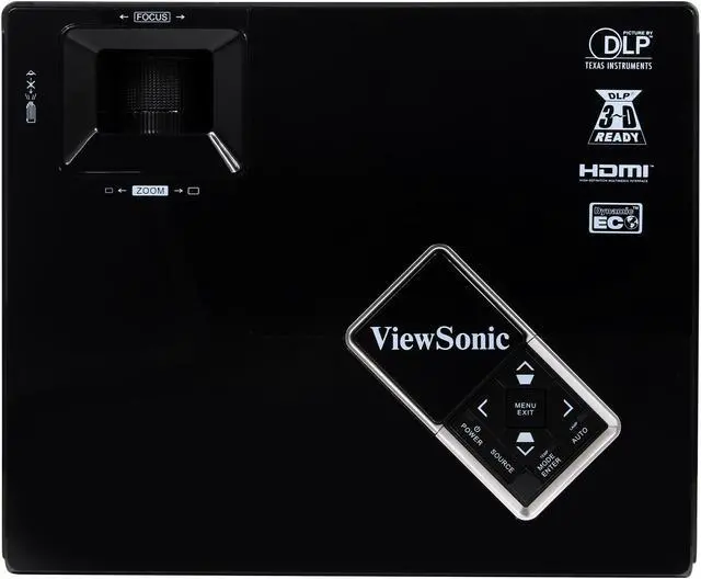 Alt view image 6 of 8 - ViewSonic PJD5134 800x600 SVGA 3000 ANSI Lumens, HDMI Input, 120 Hz Refresh Rate, Keystone Correction, PC-3D ready DLP Projector