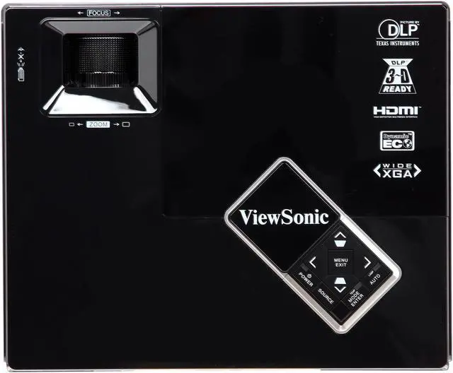 Alt view image 6 of 8 - ViewSonic PJD5533W 1280x800 WXGA, 3000 ANSI Lumens, 120Hz Refresh Rate, HDMI & Dual VGA Inputs, 3 Year Warranty, Portable 3D Ready DLP Projector
