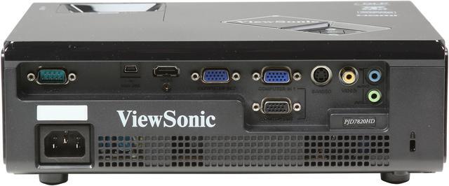 Alt view image 5 of 8 - ViewSonic PJD7820HD 1920 x 1080 FHD 3000 ANSI Lumens, Up to 120Hz Refresh Rate, HDMI / Dual VGA Inputs, Auto Keystone Correction, 3D Ready DLP Projector