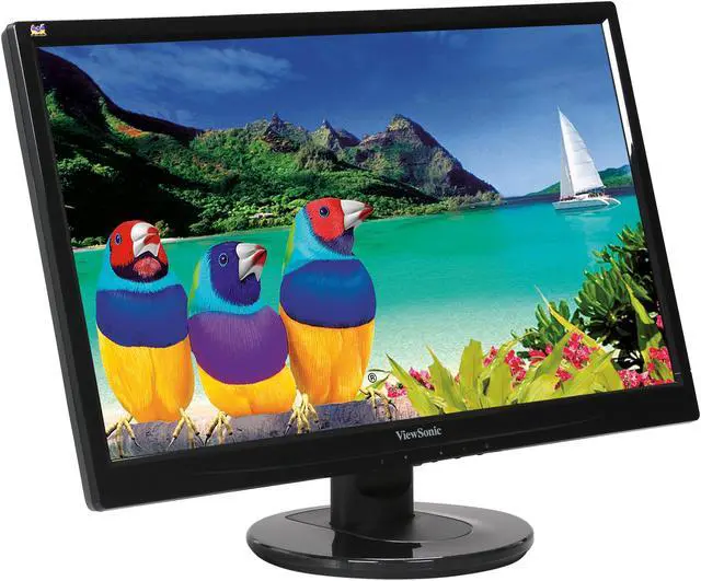 Alt view image 3 of 8 - ViewSonic VA2246M-LED Black 21.5" 5ms Widescreen LED Backlight LCD 16:9  Full HD 1080P Monitor, 250 cd/m2 1000:1 (typ.) / 10,000,000:1 (Dynamic), DVI/D-Sub, Built-in Speakers, VESA Mountable