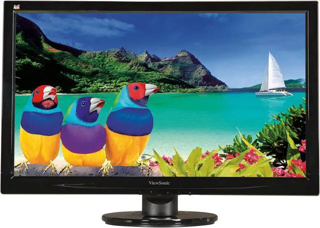 Alt view image 2 of 8 - ViewSonic VA2446M-LED 23.6" Full HD 1080P TN Monitor, 1000:1, 300 cd/m2, VGA&DVI-D, Built-in Speaker, VESA Mountable
