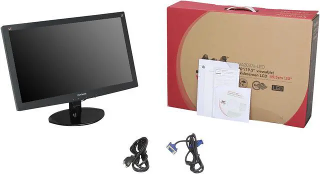 Alt view image 8 of 8 - ViewSonic VA2037A-LED Black 20" 5ms Widescreen LED Backlight Monitor