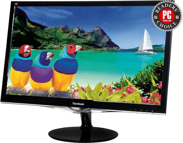 Alt view image 6 of 12 - ViewSonic VX2452MH 24 Inch 2ms 60Hz 1080p Entertainment Monitor with HDMI DVI and VGA inputs