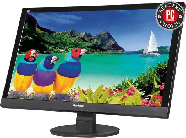 Main image of ViewSonic VA2455sm Black 23.6” SuperClear Pro MVA LED Backlight Monitor --Full HD, True 8-bit, Flicker-Free, ViewMode, built-in speakers