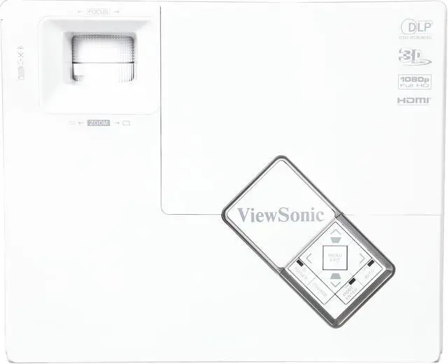 Alt view image 6 of 9 - ViewSonic PJD7822HDL 1920 x 1080 FHD 3200 ANSI Lumens, Dual HDMI Inputs, Powered USB, Built in Speakers, 3D Ready DLP Projector