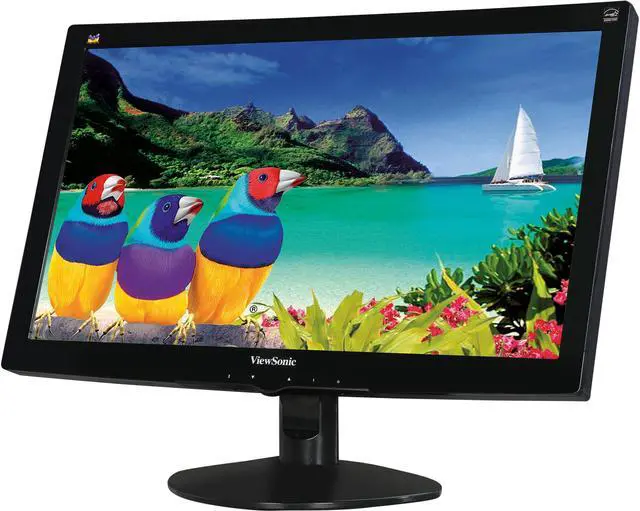 Main image of ViewSonic VA2037M-W-12 -LED-S Black 20" 5ms Widescreen LED Backlight LED Monitor 250 cd/m2 DCR 10,000,000:1 (1000:1) Built-in Speakers