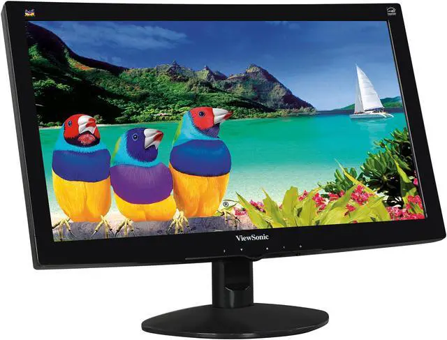 Alt view image 3 of 8 - ViewSonic VA2037M-W-12 -LED-S Black 20" 5ms Widescreen LED Backlight LED Monitor 250 cd/m2 DCR 10,000,000:1 (1000:1) Built-in Speakers