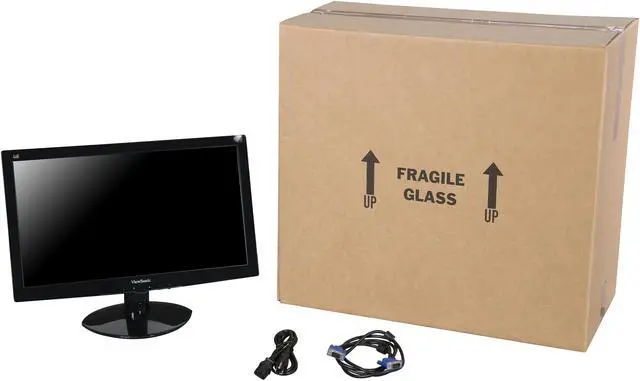 Alt view image 8 of 8 - ViewSonic VA2037M-W-12 -LED-S Black 20" 5ms Widescreen LED Backlight LED Monitor 250 cd/m2 DCR 10,000,000:1 (1000:1) Built-in Speakers
