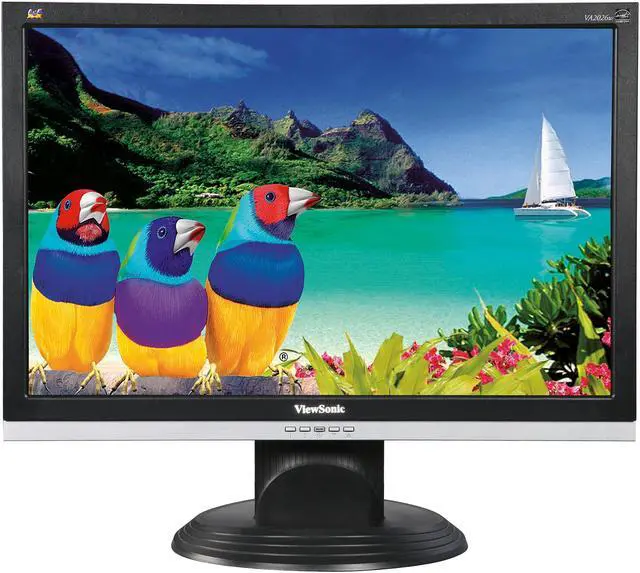 Alt view image 2 of 8 - ViewSonic 20" Active Matrix, TFT LCD WSXGA+ Super High Resolution LCD Monitor 5 ms D-Sub, DVI-D VA2026W