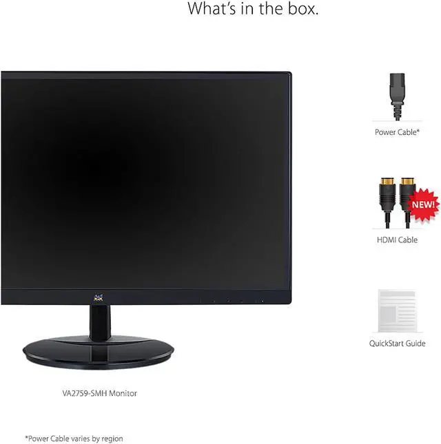 Alt view image 5 of 13 - ViewSonic VA2759-SMH 27 Inch IPS 1080p Frameless LED Monitor with HDMI and VGA Inputs