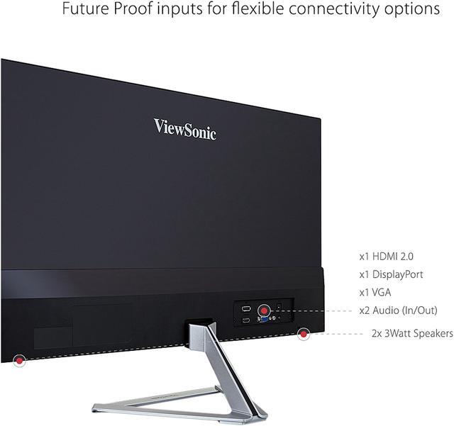 Alt view image 5 of 12 - ViewSonic VX2776-SMHD 27 Inch 1080p Frameless Widescreen IPS Monitor with HDMI and DisplayPort