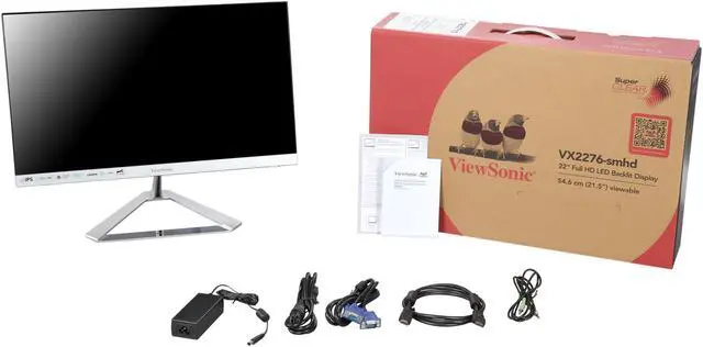 Alt view image 12 of 12 - ViewSonic VX2276-SMHD 22 Inch 1080p Frameless Widescreen IPS Monitor with HDMI and DisplayPort