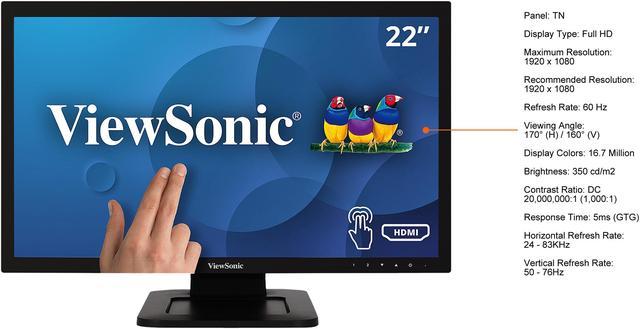 viewsonic 22 inch touch screen monitor