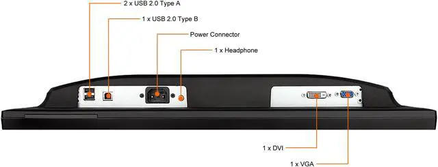 Alt view image 7 of 11 - ViewSonic TD2210 22 Inch 1080p Single Point Resistive Touch Screen Monitor with DVI and VGA