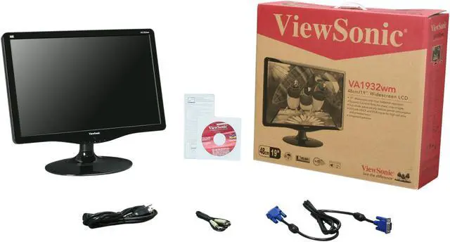 Alt view image 8 of 8 - Viewsonic VA1932wm 19" Widescreen LCD 1440 x 900 Monitor - Grade B