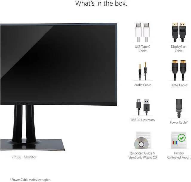 Alt view image 6 of 16 - ViewSonic VP3881 38 Inch Premium IPS WQHD+ Curved Ultrawide Monitor with ColorPro 100% sRGB Rec 709, 14-bit 3D LUT, Eye Care, HDR10 Support, USB C, HDMI, USB, DisplayPort for Home and Office