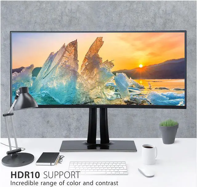 Alt view image 4 of 16 - ViewSonic VP3881 38 Inch Premium IPS WQHD+ Curved Ultrawide Monitor with ColorPro 100% sRGB Rec 709, 14-bit 3D LUT, Eye Care, HDR10 Support, USB C, HDMI, USB, DisplayPort for Home and Office