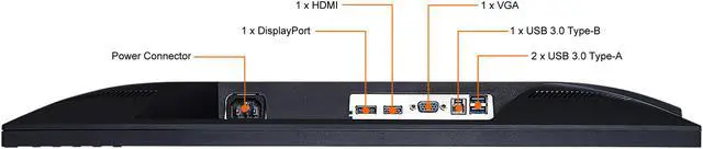 Alt view image 9 of 20 - ViewSonic VG2248 22 Inch IPS 1080p Ergonomic Monitor with HDMI DisplayPort USB and 40 Degree Tilt for Home and Office