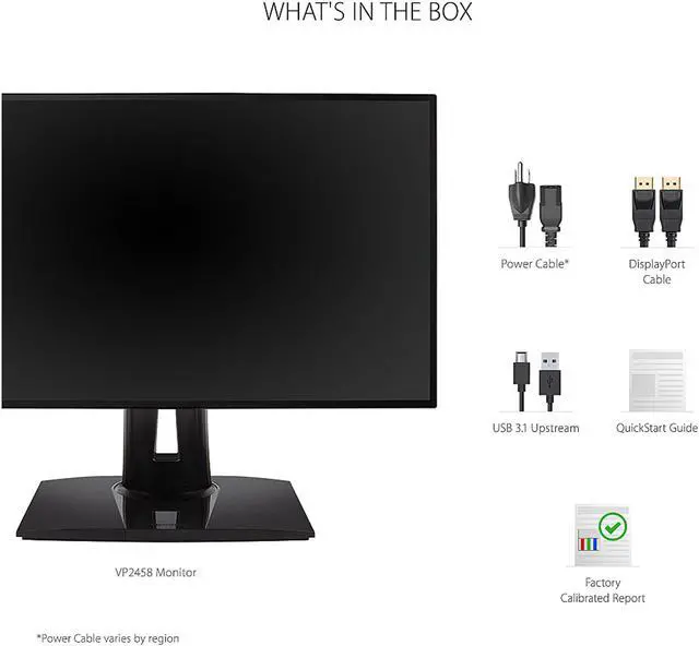 Alt view image 7 of 14 - ViewSonic VP2458 24 Inch Frameless 60hz IPS 1080p Monitor with 100% sRGB, Color Accuracy, Advanced Ergonomics, HDMI, USB, DisplayPort, VESA, Flicker Free, Blue Light Filter for Home and Office