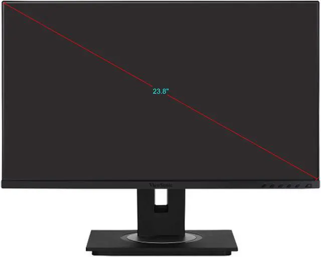 Alt view image 8 of 19 - ViewSonic VG2456 24 Inch 1080p Monitor with USB 3.2 Type C Docking Built-In Gigabit Ethernet and 40 Degree Tilt Ergonomics for Home and Office