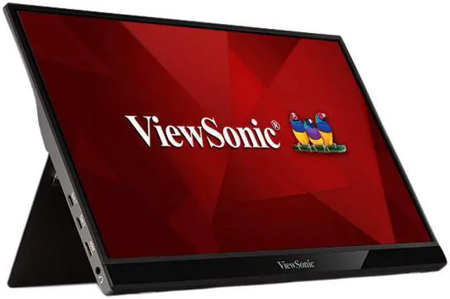 Alt view image 9 of 14 - ViewSonic VG1655 15.6 Inch 1080p Portable Monitor with 2 Way Powered 60W USB C, IPS, Eye Care, Dual Speakers, Frameless Design, Built in Stand with Cover