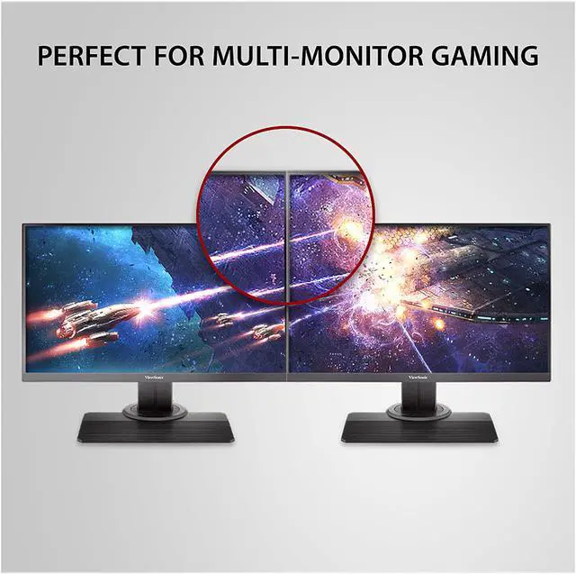 Alt view image 5 of 13 - ViewSonic XG2405 24 Inch 1080p 1ms 144Hz Frameless IPS Gaming Monitor with FreeSync Premium Eye Care Advanced Ergonomics Mode HDMI and DP for Esports